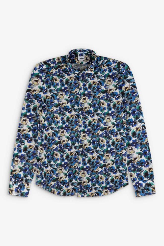 Xacus Hemd Herren Xacus Regular Muster 100% Baumwolle Gewaschen Kragen Französisch Lange Ärmel