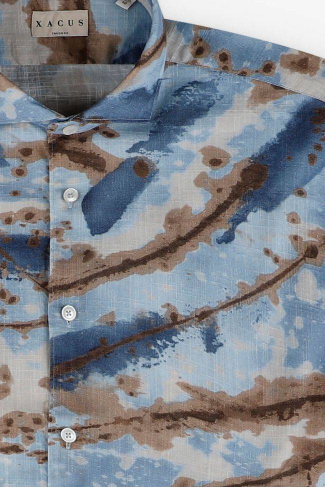 Xacus Hemd Herren Xacus Regular Muster 100% Baumwolle Gewaschen Kragen Französisch Lange Ärmel