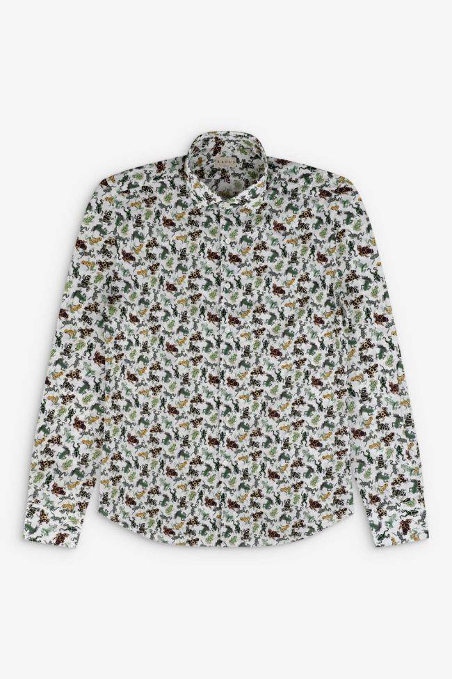 Xacus Hemd Herren Xacus Regular Muster 100% Baumwolle Gewaschen Kragen Französisch Lange Ärmel