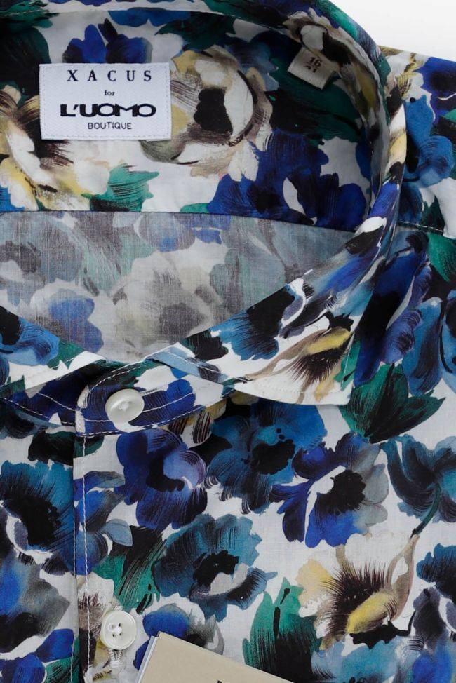 Xacus Hemd Herren Xacus Regular Muster 100% Baumwolle Gewaschen Kragen Französisch Lange Ärmel