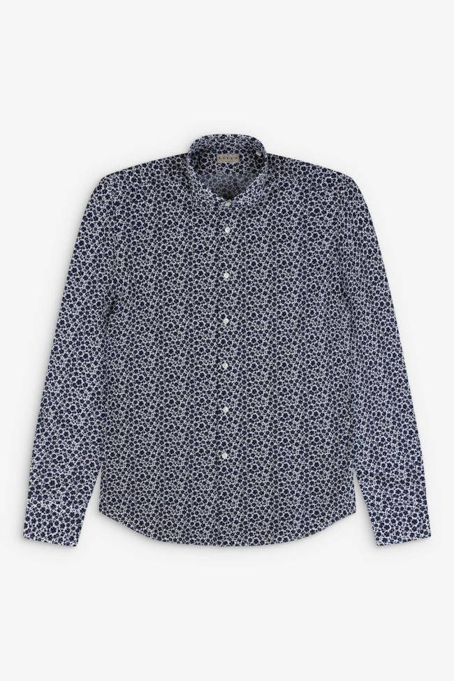 Xacus Hemd Herren Xacus Regular Muster 100% Baumwolle Gewaschen Kragen Französisch Lange Ärmel