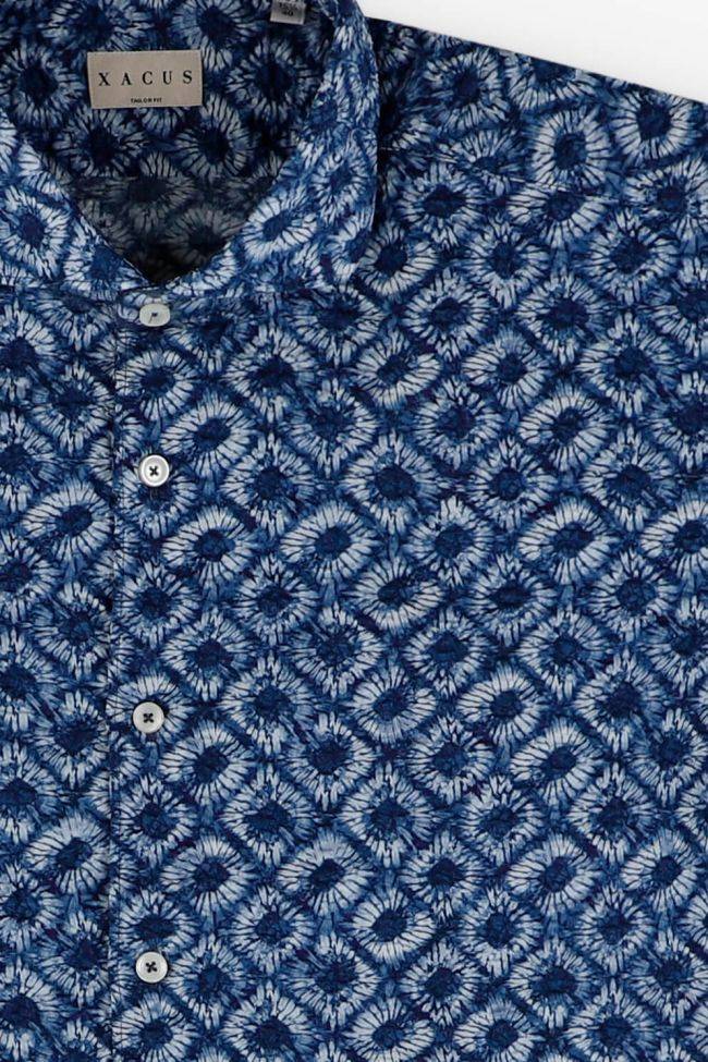 Xacus Hemd Herren Xacus Regular Muster 100% Baumwolle Gewaschen Kragen Französisch Lange Ärmel