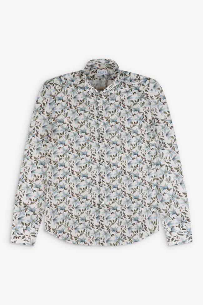 Xacus Hemd Herren Xacus Regular Muster 100% Baumwolle Kragen Französisch Lange Ärmel