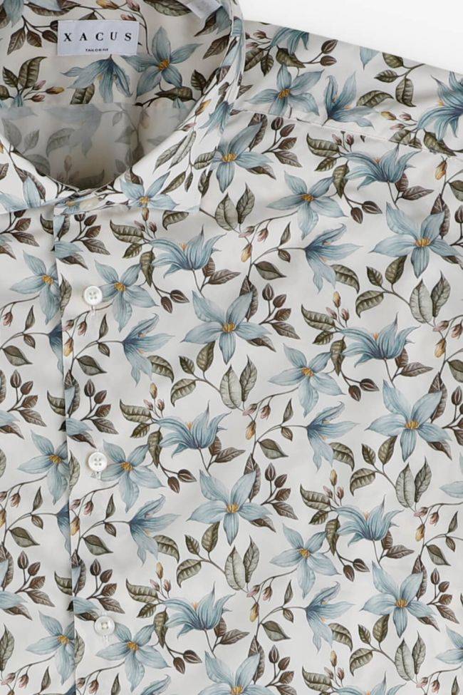 Xacus Hemd Herren Xacus Regular Muster 100% Baumwolle Kragen Französisch Lange Ärmel