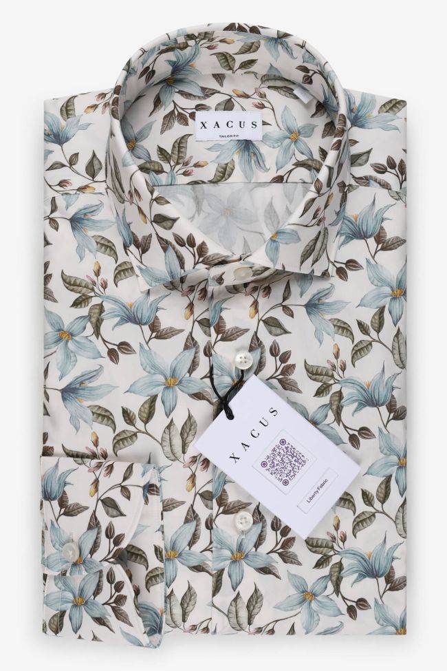 xacus Hemd Herren Xacus Regular Muster 100% Baumwolle kragen Französisch Lange Ärmel