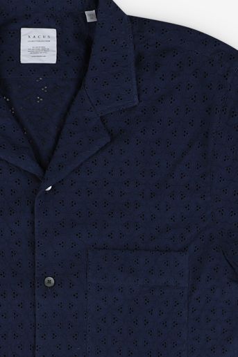 xacus Hemd Herren Xacus Regular Muster 100% Baumwolle kragen Hawaiikragen Kurze Ärmel