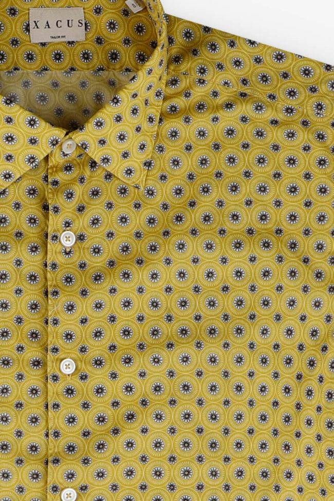 Xacus Hemd Herren Xacus Regular Muster 100% Baumwolle Kragen Italienisch Lange Ärmel