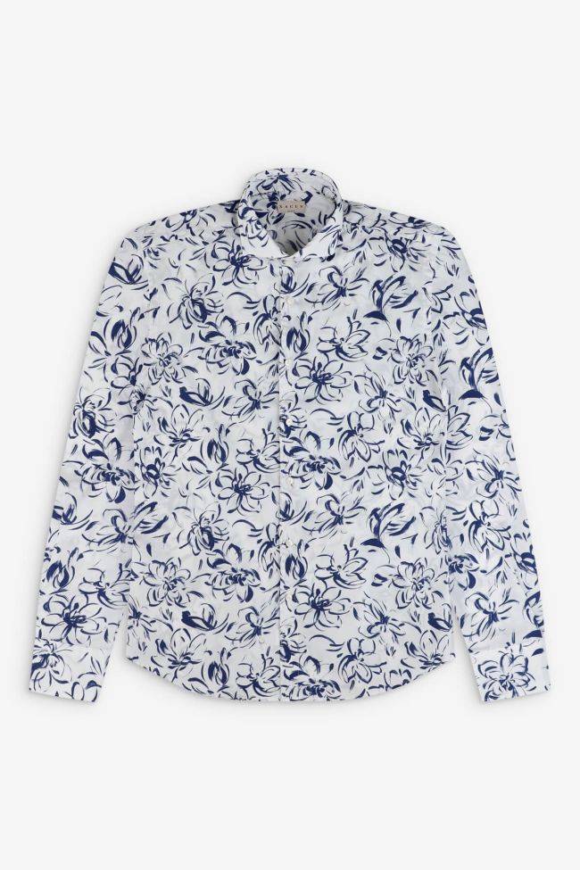 Xacus Hemd Herren Xacus Regular Muster 100% Baumwolle Kragen Französisch Lange Ärmel