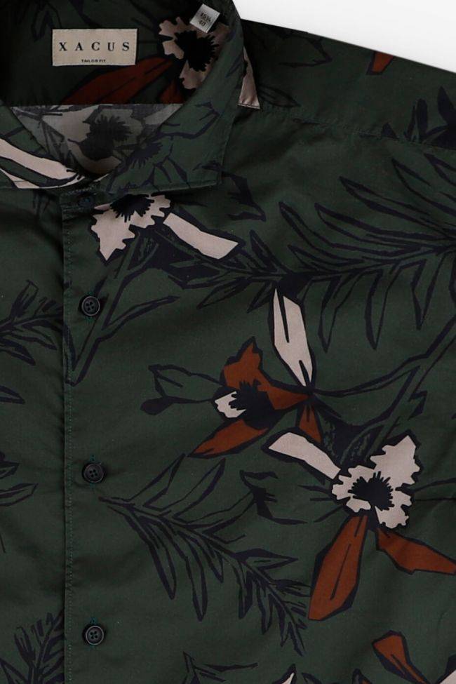 Xacus Hemd Herren Xacus Regular Muster 100% Baumwolle Kragen Französisch Lange Ärmel