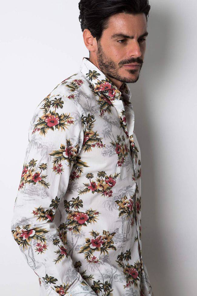 Xacus Hemd Herren Xacus Regular Muster 100% Baumwolle Kragen Französisch Lange Ärmel