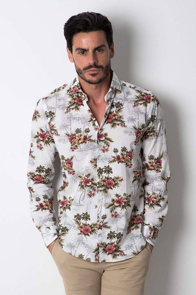 xacus Hemd Herren Xacus Regular Muster 100% Baumwolle kragen Französisch Lange Ärmel