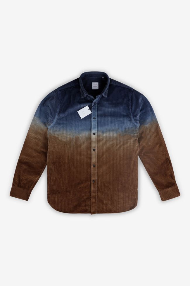 Xacus Hemd Herren Xacus Regular Muster 100% Baumwolle Kragen Französisch Lange Ärmel