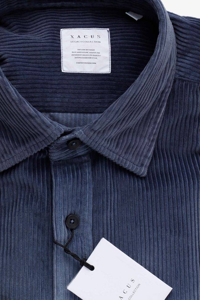xacus Hemd Herren Xacus Regular Muster 100% Baumwolle kragen Französisch Lange Ärmel