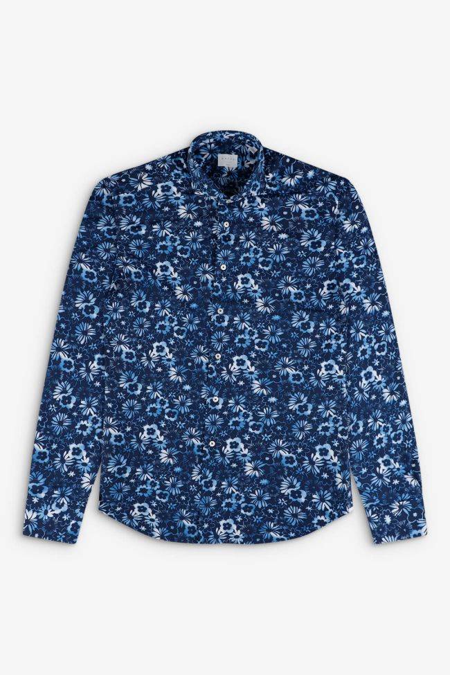 Xacus Hemd Herren Xacus Regular Muster 86% Poliammide 14% Elastan Kragen Französisch Lange Ärmel