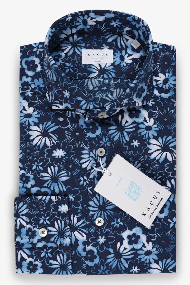 xacus Hemd Herren Xacus Regular Muster 86% poliammide 14% elastan kragen Französisch Lange Ärmel