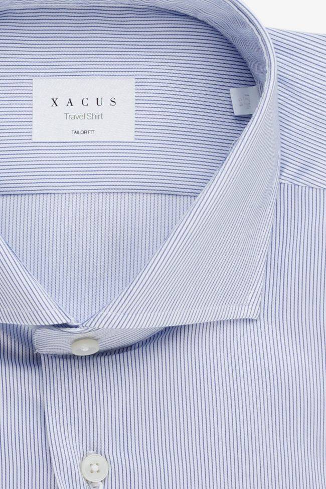 xacus Hemd Herren Xacus Regular Streifen 100% Baumwolle kragen Französisch Lange Ärmel