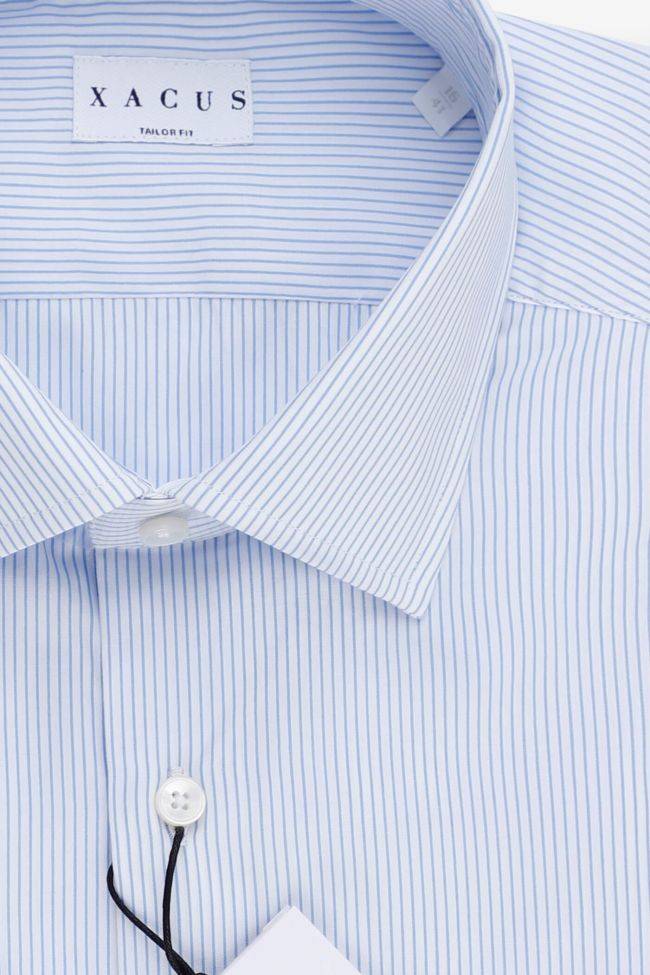 Xacus Hemd Herren Xacus Regular Streifen 100% Baumwolle Kragen Französisch Lange Ärmel