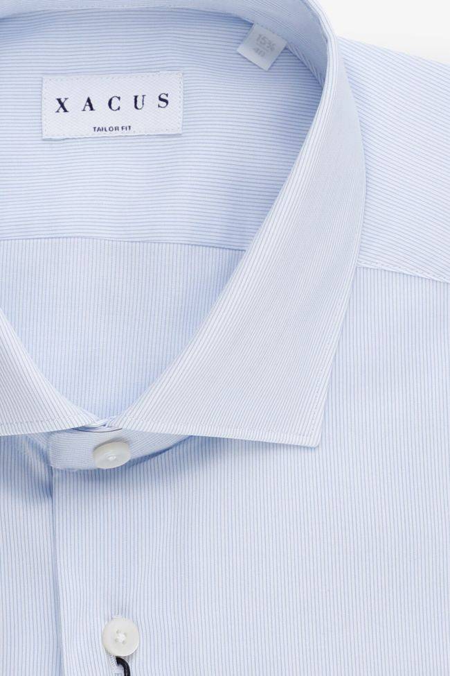 xacus Hemd Herren Xacus Regular Streifen 100% Baumwolle kragen Französisch Lange Ärmel