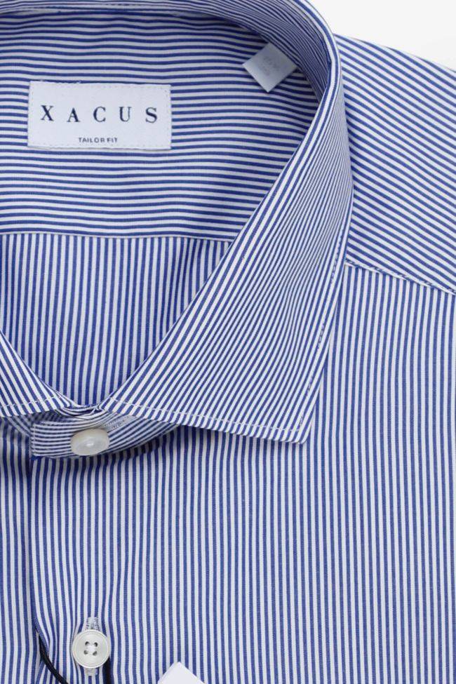 xacus Hemd Herren Xacus Regular Streifen 100% Baumwolle kragen Französisch Lange Ärmel