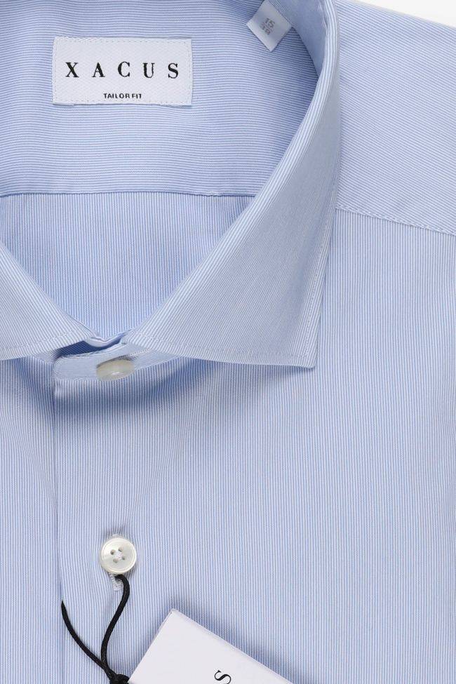 Xacus Hemd Herren Xacus Regular Streifen 72% Baumwolle 3% Elastan 25% Pa Kragen Französisch Lange Ärmel