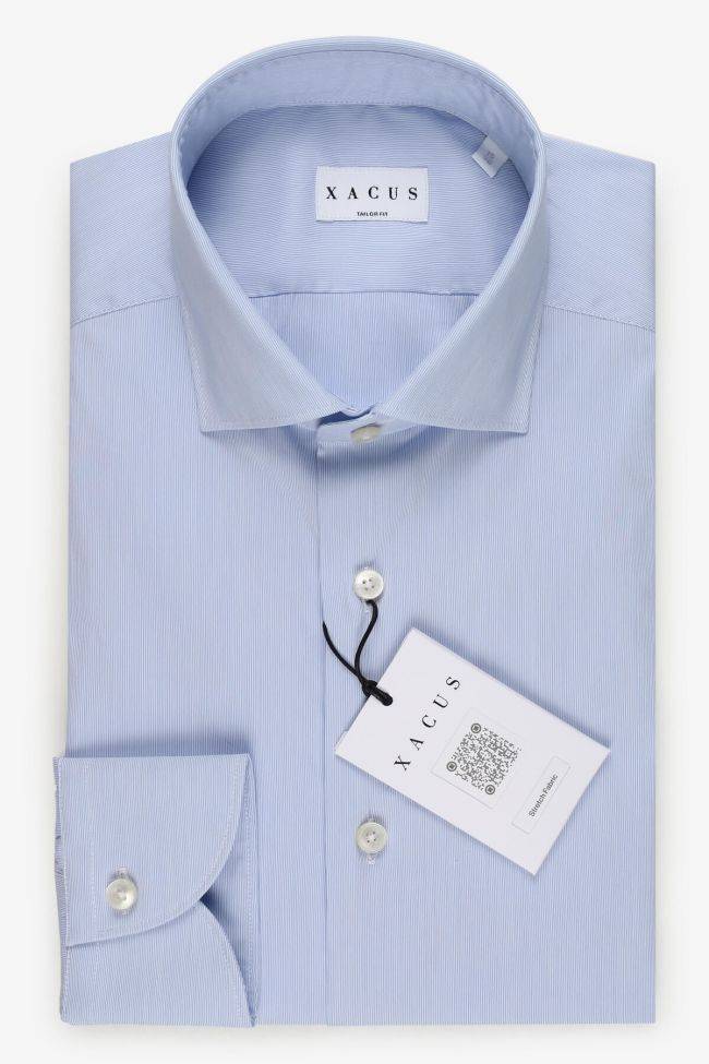 xacus Hemd Herren Xacus Regular Streifen 72% Baumwolle 3% elastan 25% pa kragen Französisch Lange Ärmel