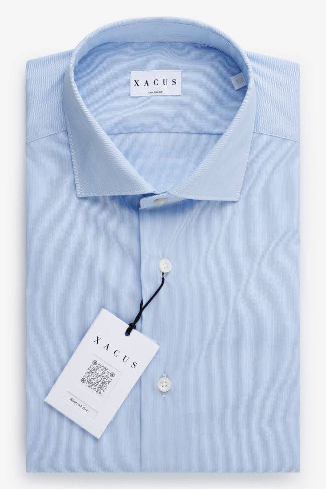 xacus Hemd Herren Xacus Regular Streifen 72% Baumwolle 3% elastan 25% pa kragen Französisch Lange Ärmel