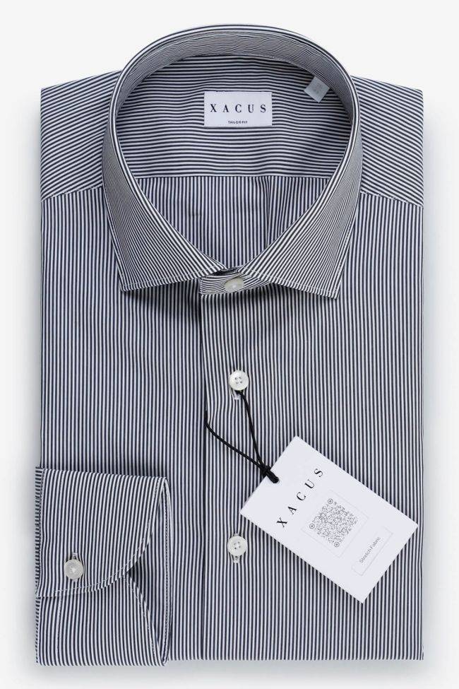 xacus Hemd Herren Xacus Regular Streifen 72% Baumwolle 3% elastan 25% pa kragen Französisch Lange Ärmel