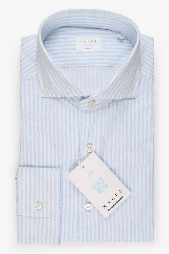 xacus Hemd Herren Xacus Regular Streifen 86% poliammide 14% elastan kragen Französisch Lange Ärmel