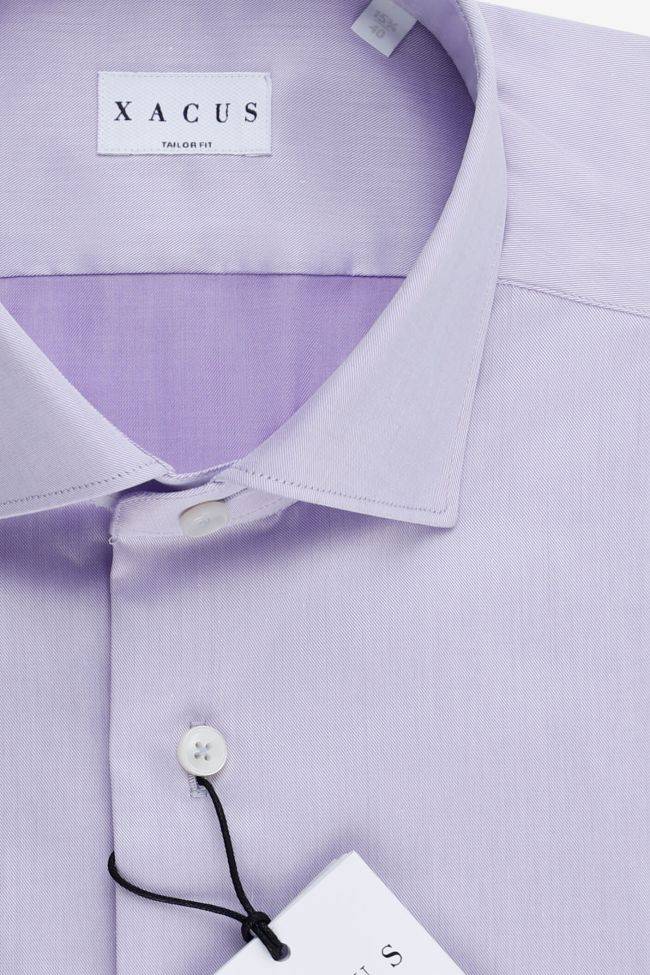 Xacus Hemd Herren Xacus Slim Einfarbig 100% Baumwolle Kragen Französisch Lange Ärmel