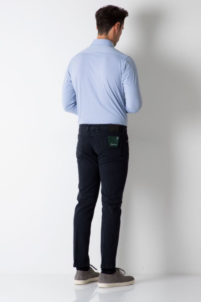 B-settecento Hose Herren B-Settecento 5 Pocket Slim Einfarbig 97% Baumwolle 3% Elastan