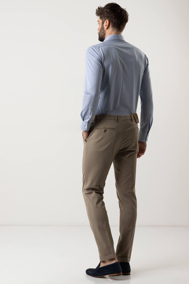 B-settecento Hose Herren B-Settecento Chinos Slim Einfarbig 97% Baumwolle 3% Elastan