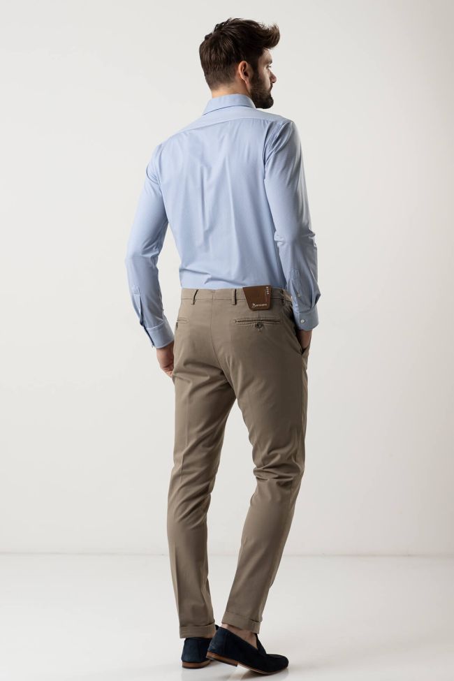 B-settecento Hose Herren B-Settecento Chinos Slim Einfarbig 97% Baumwolle 3% Elastan
