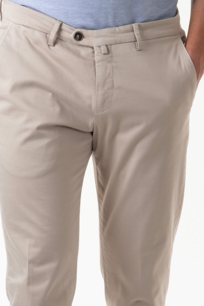 B-settecento Hose Herren B-Settecento Chinos Slim Einfarbig 97% Baumwolle 3% Elastan