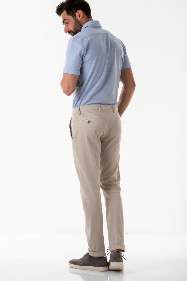 B-settecento Hose Herren B-Settecento Chinos Slim Einfarbig 97% Baumwolle 3% Elastan