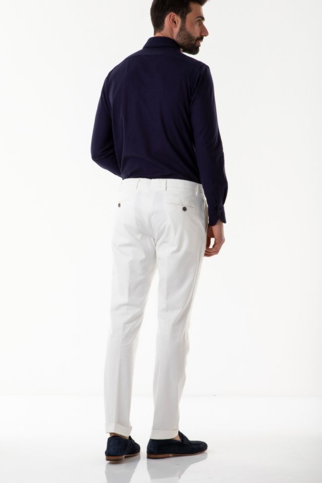 B-settecento Hose Herren B-Settecento Chinos Slim Einfarbig 97% Baumwolle 3% Elastan