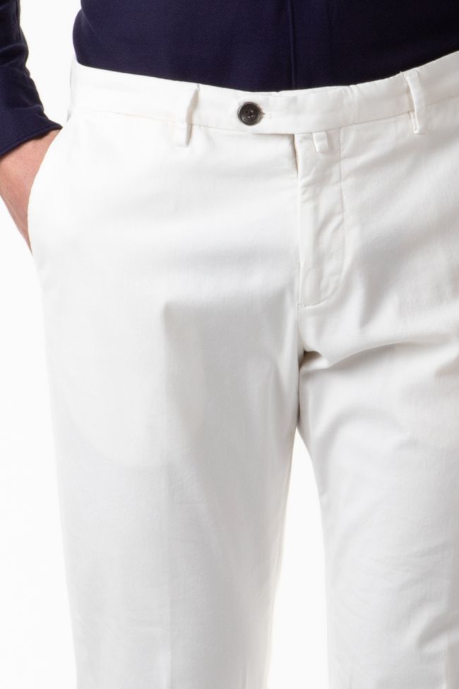 B-settecento Hose Herren B-Settecento Chinos Slim Einfarbig 97% Baumwolle 3% Elastan