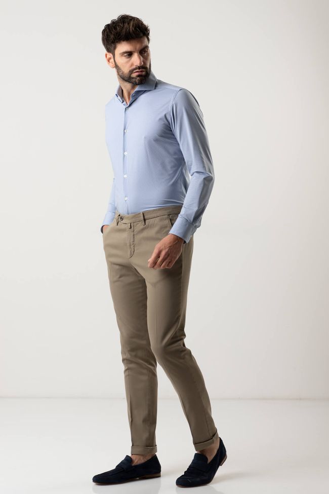 B-settecento Hose Herren B-Settecento Chinos Slim Einfarbig 97% Baumwolle 3% Elastan