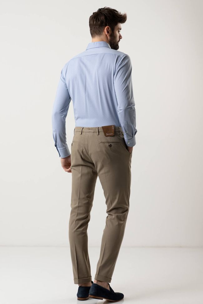 B-settecento Hose Herren B-Settecento Chinos Slim Einfarbig 97% Baumwolle 3% Elastan