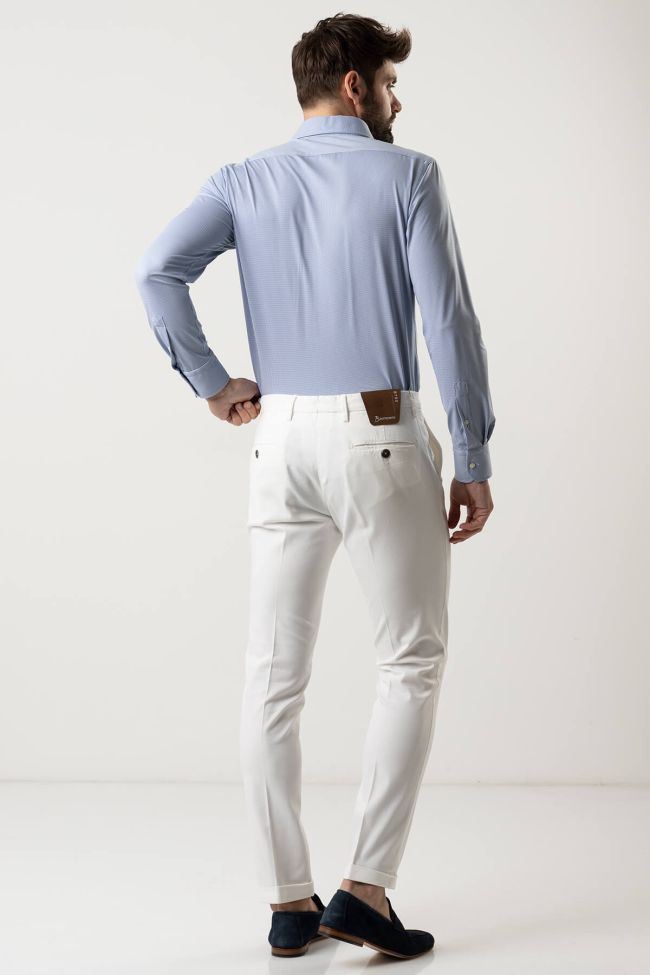 B-settecento Hose Herren B-Settecento Chinos Slim Einfarbig 97% Baumwolle 3% Elastan