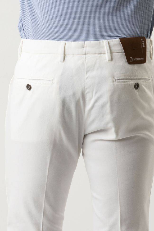 B-settecento Hose Herren B-Settecento Chinos Slim Einfarbig 97% Baumwolle 3% Elastan