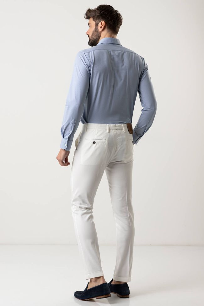 B-settecento Hose Herren B-Settecento Chinos Slim Einfarbig 97% Baumwolle 3% Elastan