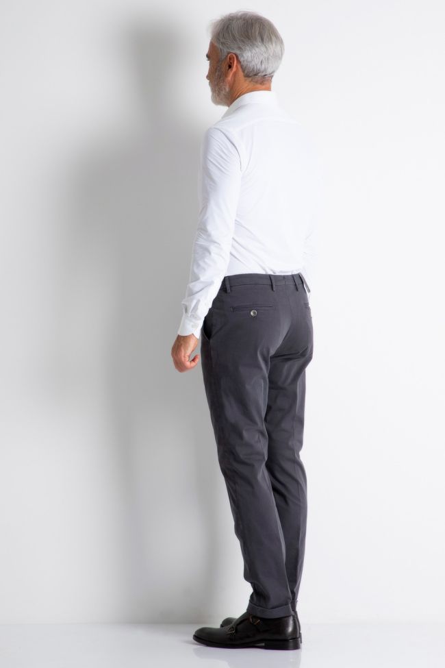 B-settecento Hose Herren B-Settecento Chinos Slim Einfarbig 97% Baumwolle 3% Elastan