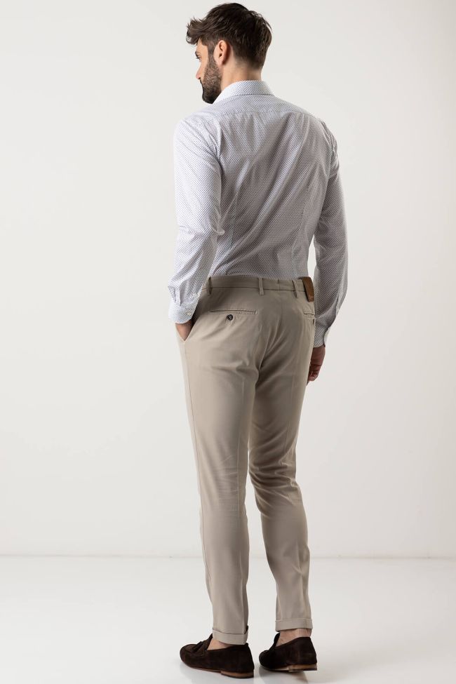 B-settecento Hose Herren B-Settecento Chinos Slim Einfarbig 97% Baumwolle 3% Elastan