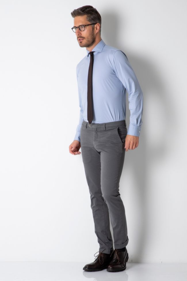 B-settecento Hose Herren B-Settecento Chinos Slim Einfarbig 97% Baumwolle 3% Elastan
