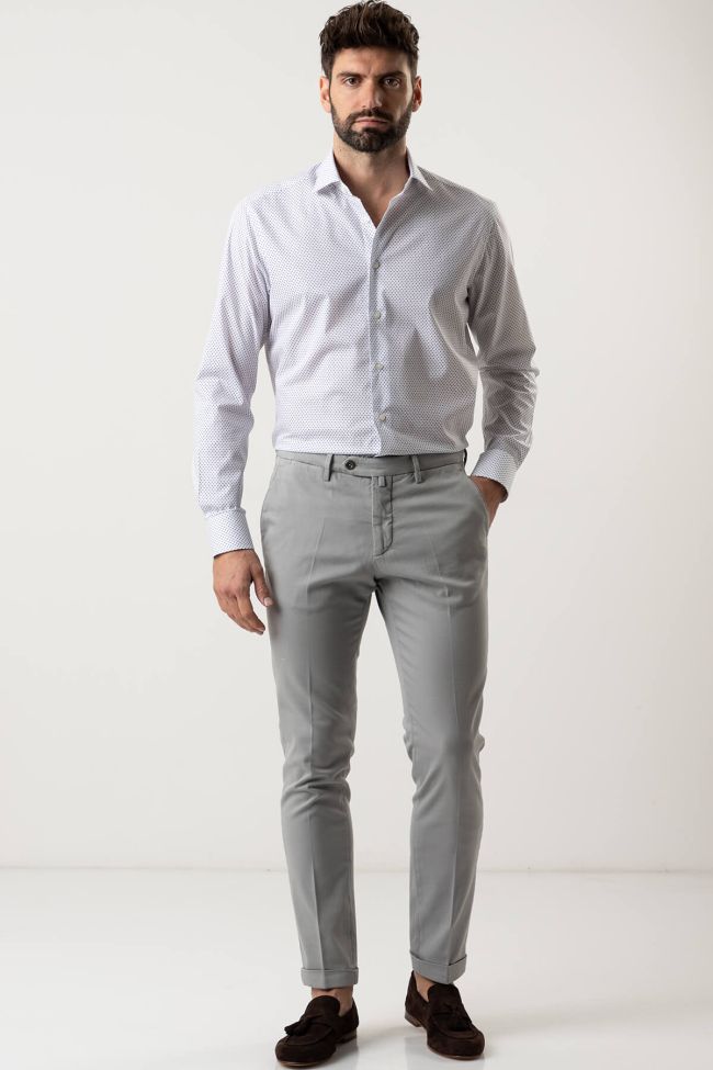 B-settecento Hose Herren B-Settecento Chinos Slim Einfarbig 97% Baumwolle 3% Elastan