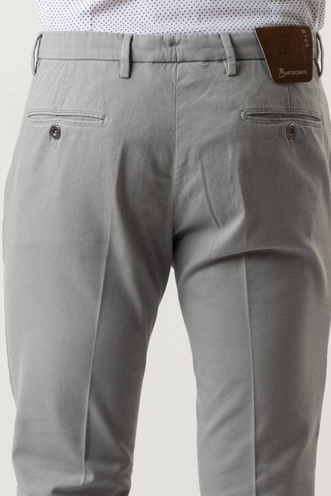 B-settecento Hose Herren B-Settecento Chinos Slim Einfarbig 97% Baumwolle 3% Elastan