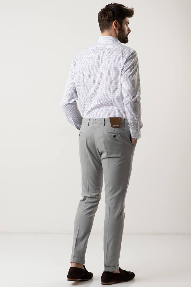 B-settecento Hose Herren B-Settecento Chinos Slim Einfarbig 97% Baumwolle 3% Elastan
