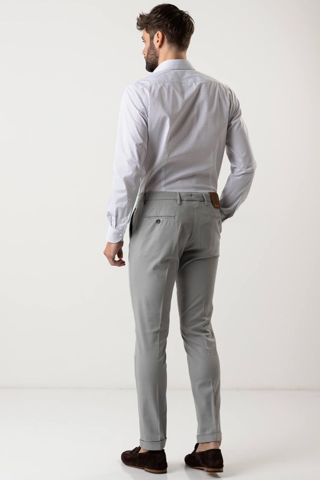 B-settecento Hose Herren B-Settecento Chinos Slim Einfarbig 97% Baumwolle 3% Elastan