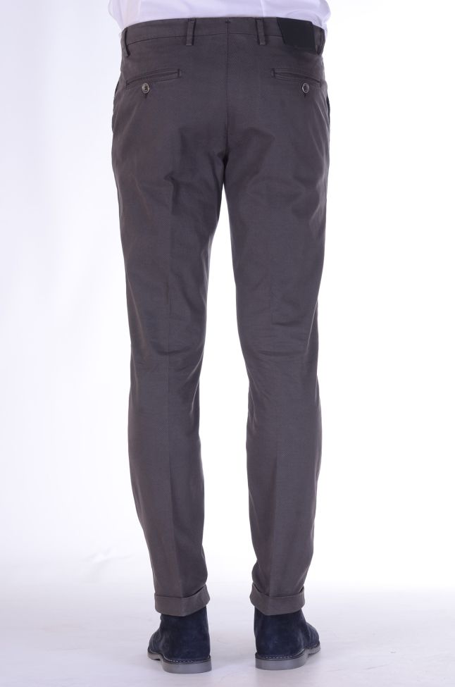 B-settecento Hose Herren B-Settecento Chinos Slim Einfarbig 97% Baumwolle 3% Elastan