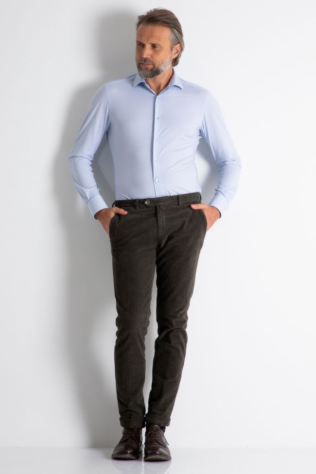 b-settecento Hose Herren B-Settecento Chinos Slim Einfarbig 97% Baumwolle 3% elastan